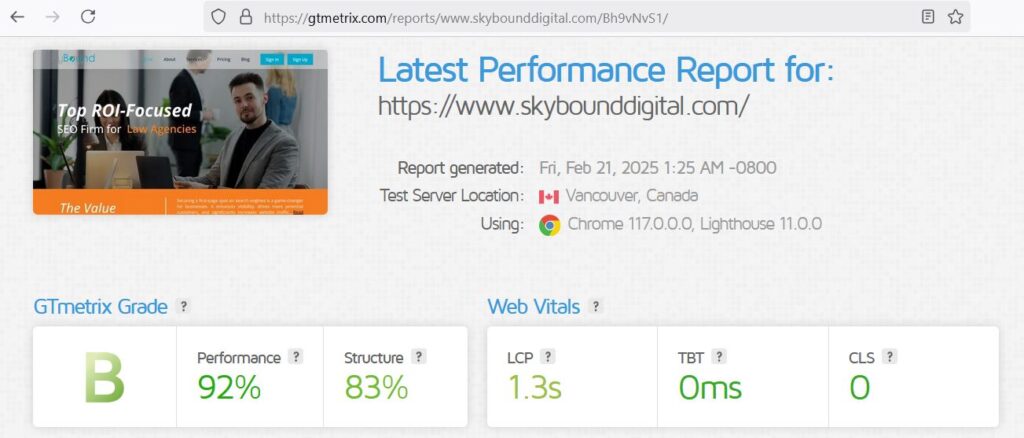 use GTmetrix to check your page speed